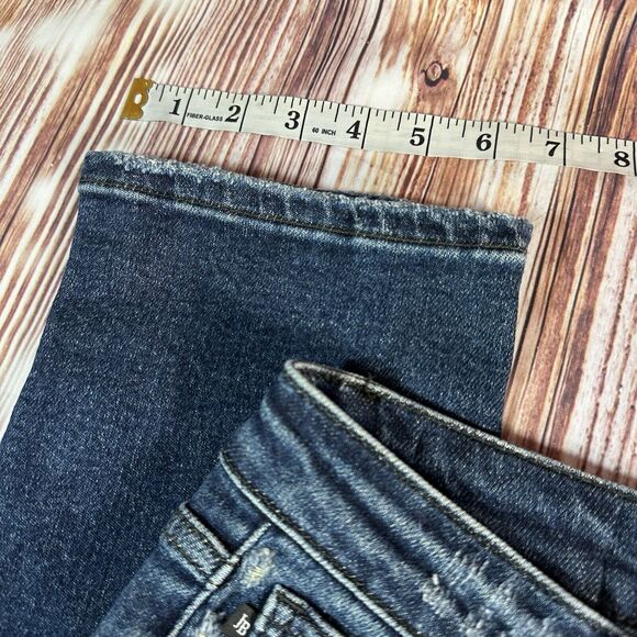Judy Blue BOYFRIEND FIT Size 13/31 Distressed Mid Rise Jeans Denim Pants 31x30 - Picture 8 of 13